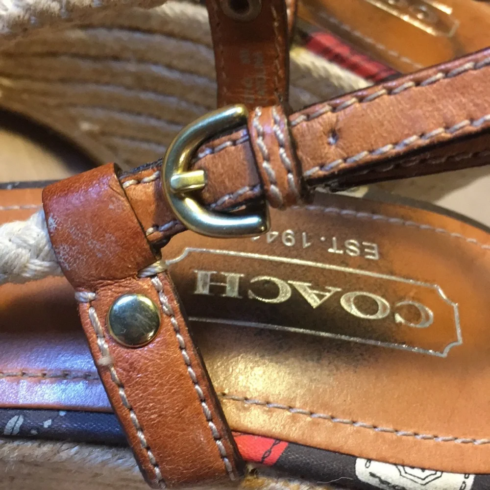 Coach catolina leather espadrilles